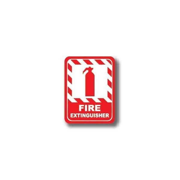 Ergomat 50in x 32in RECTANGLE SIGNS - Fire Extinguisher DSV-SIGN 1600 #0385 -UEN - main